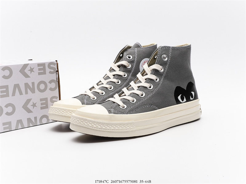 Converse Chuck Taylor All-Star 70s Hi Comme des Garcons PLAY Grey ...